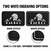 White engraving border stitching choices