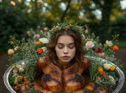 Garden wedding w served Brownhair Serie B 0 97