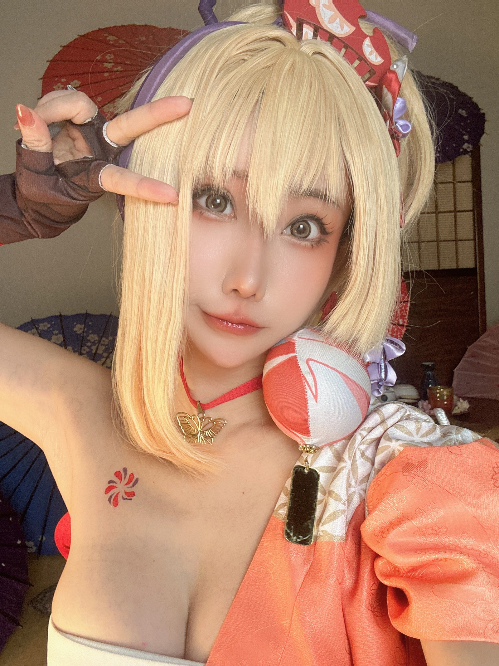 楊衣 Yangyi – Yoimiya 宵宫 Cosplay 写真视频（38P+1V-202MB）原神角色插图3