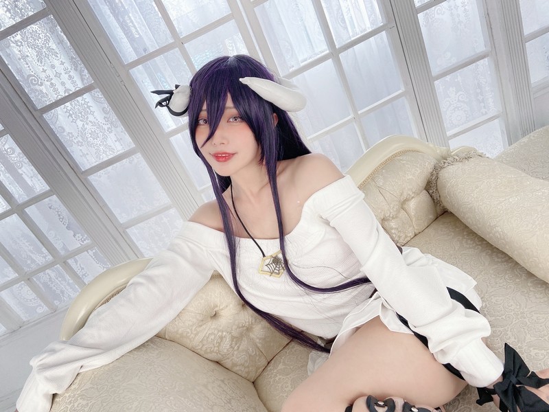 切切Celia 雅儿贝德 Albedo Cosplay Overlord 写真 39P插图5