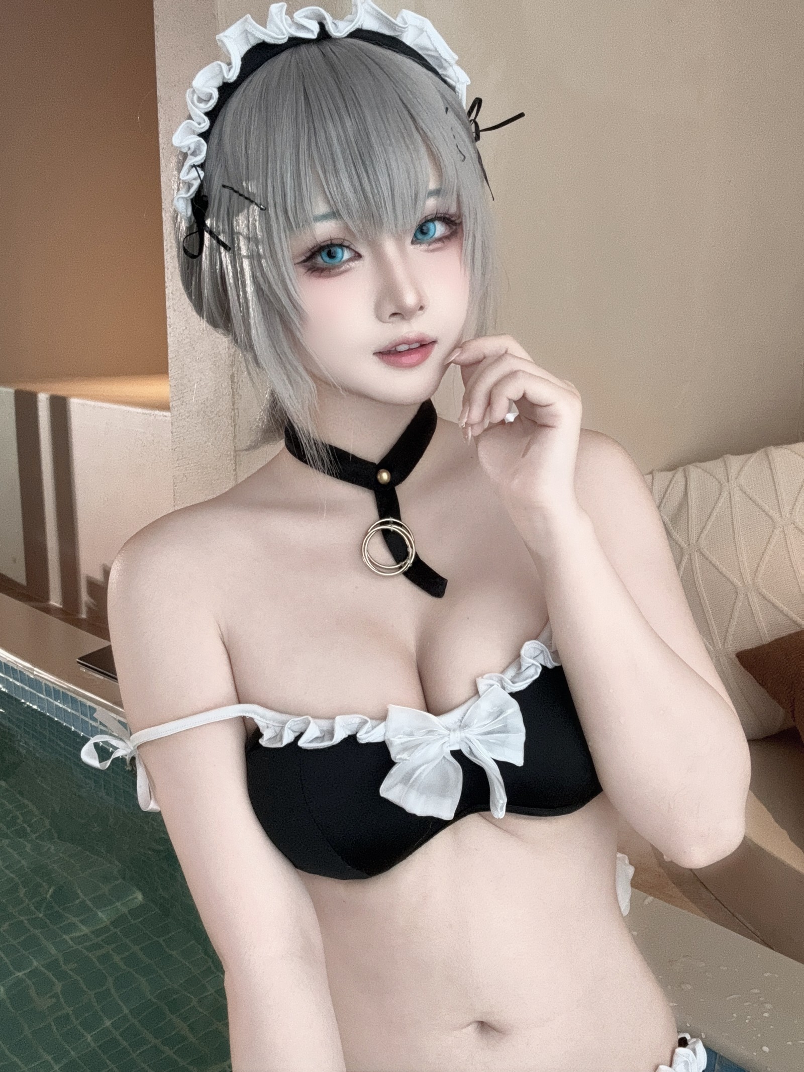 屿鱼 Yuyu 碧蓝航线 曼彻斯特 泳装 Cosplay 写真集（50P｜365MB）插图9