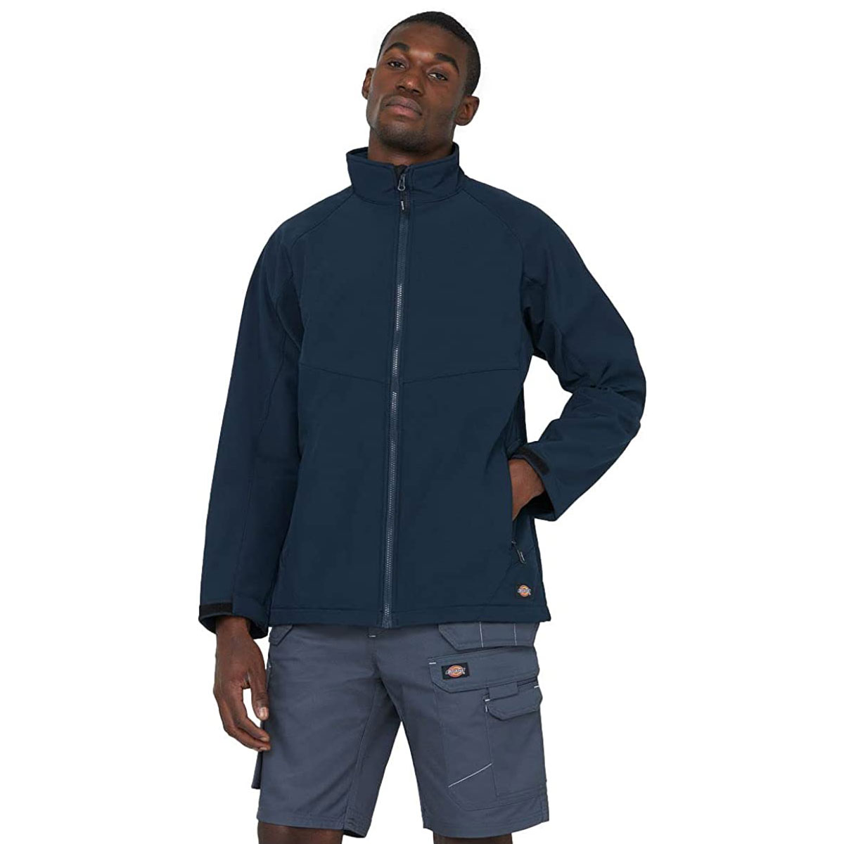 Dickies Mens Softshell Work Jacket Waterproof Windproof Site Coat with  Pockets