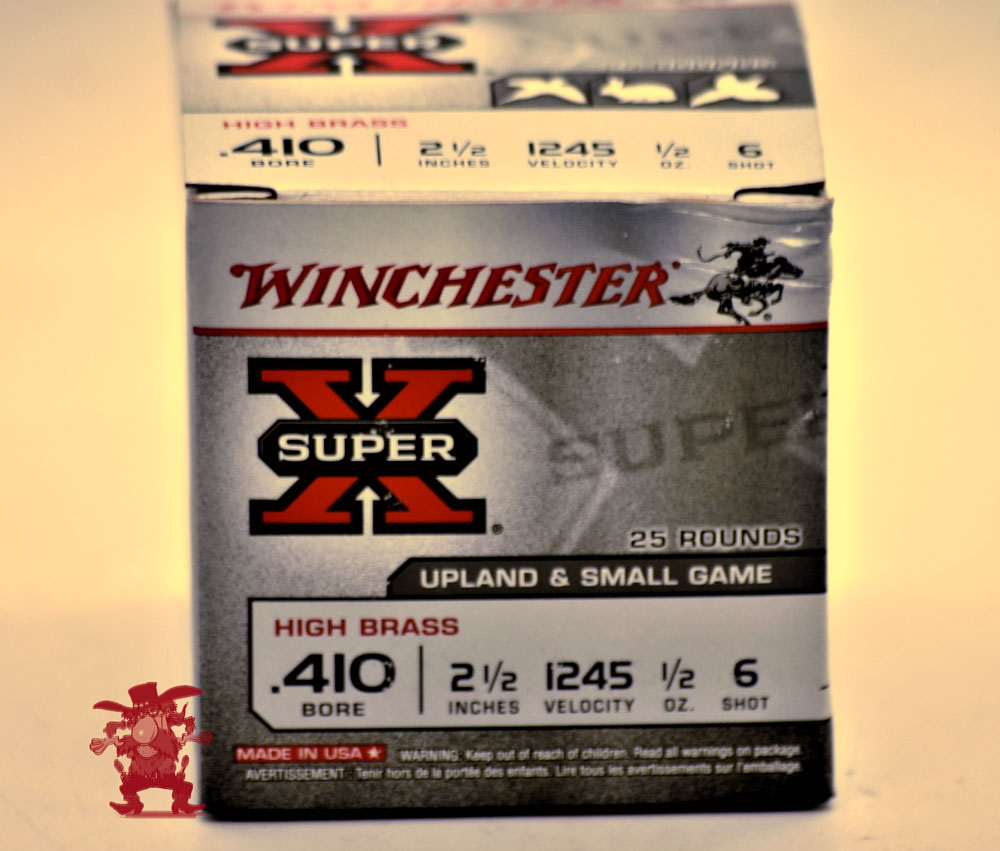 410 WINCHESTER High Brass .410 SuperX No,6 Shot Small Game 2½" 25 RDS ...