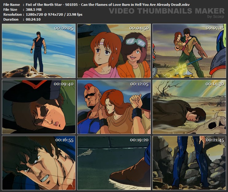 Fist of the North Star - S01E05 - Can the Flames of Love Burn in Hell You Are Already Dead!.mkv