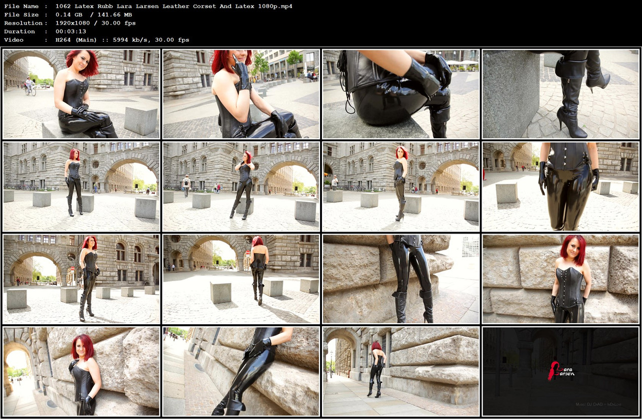 1062 Latex Rubb Lara Larsen Leather Corset And Latex 1080p mp4
