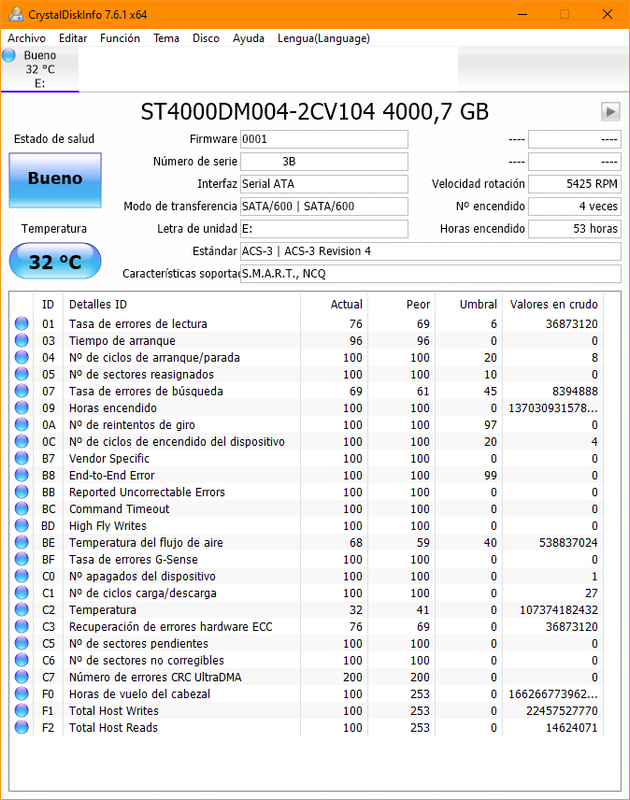 Captura ST4000DM004 53h 37M errores