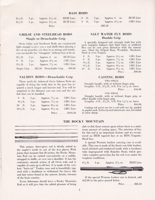 Catalog - 1947 Annual page 5 (impregnated rods)