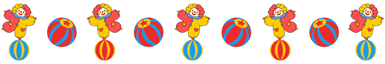 Clowns and balls divider