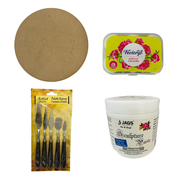 Penkraft Sculpture Paste Art on Wall Mirror DIY Kit | Complete DIY Craft Kit for Beginners & Hobby Artists