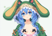 1girl, yoshino (date a live), blue hair, blue eye, Green Coat, animal hood down, s-2246851764