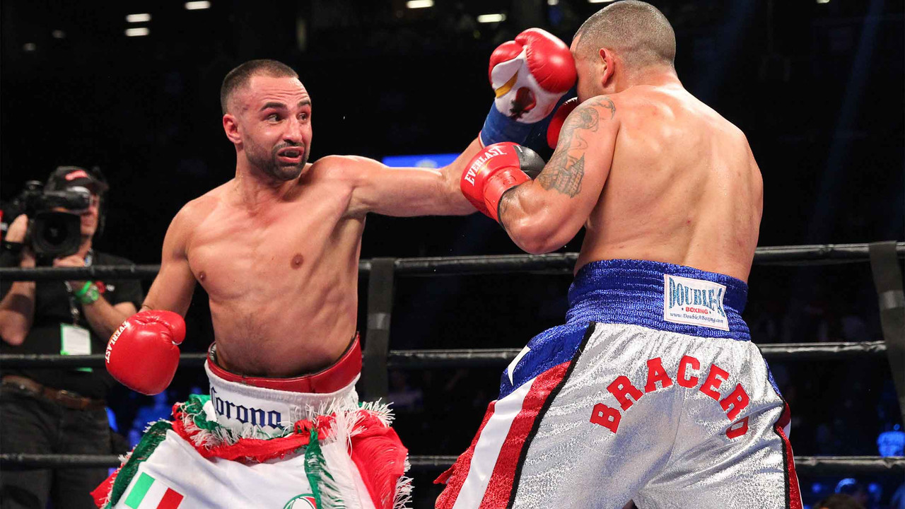 Paulie fighting in the ring