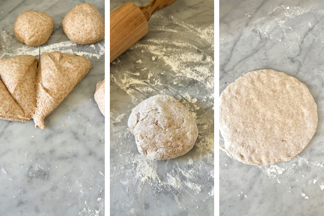 Pita dough