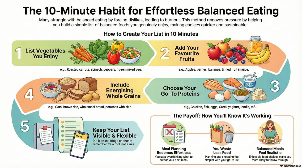 Healthy habits - find your balanced foods