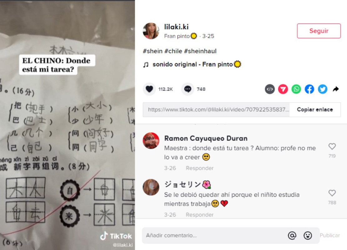 Compra carteras en Shein y recibe hasta el examen del chino