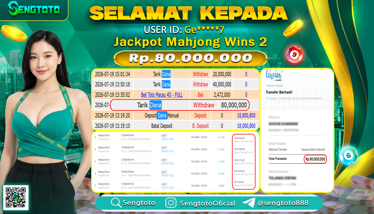 BUKTI PEMBAYARAN SLOT MAHJONG WINS 2
