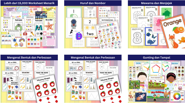 Contoh Helaian Kerja Mewarna