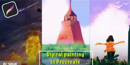 Digital painting in Procreate