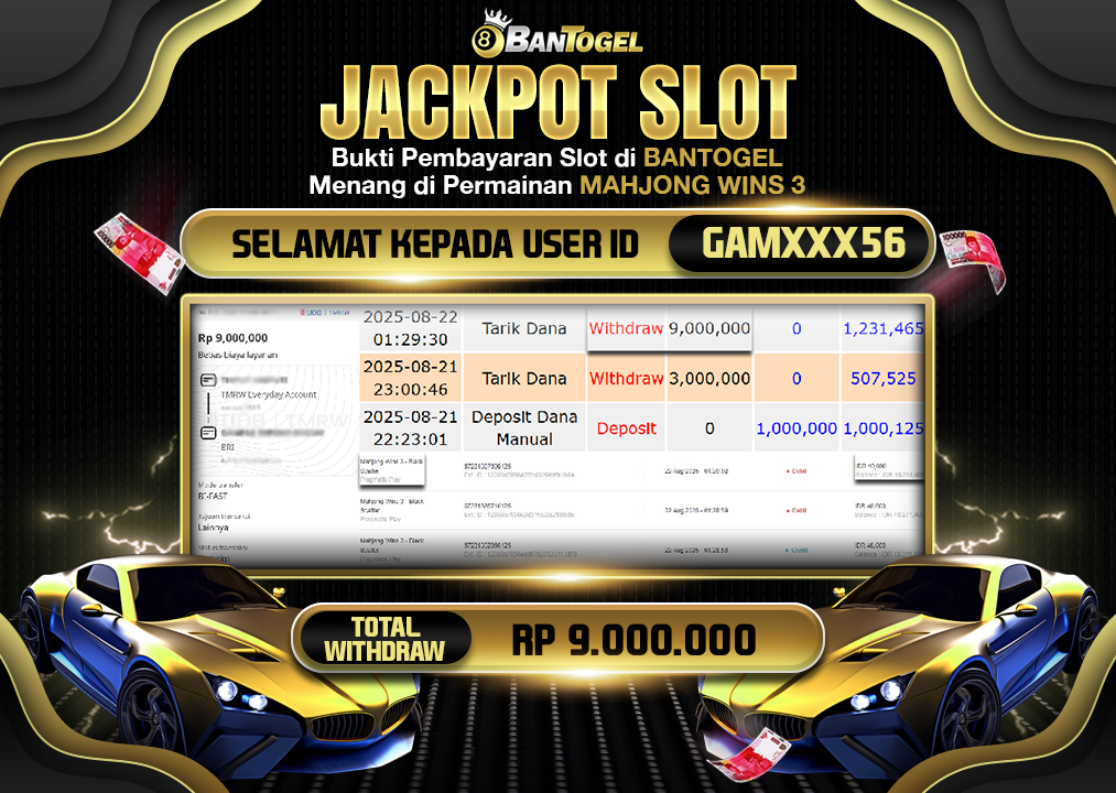 BUKTI JACKPOT LUNAS BANTOGEL