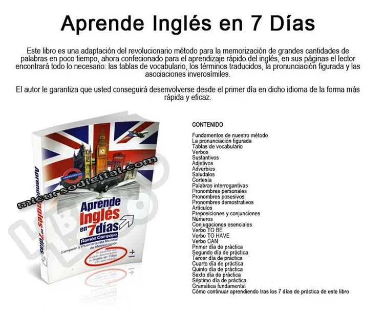 pdf aprende ingles en 7 dias, hipnopedia, spanglesh,english audios