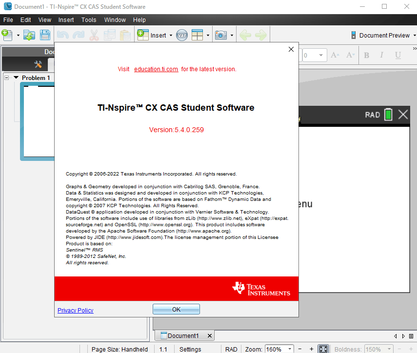 TI-Nspire CX CAS Student Software 5.4.0.259 Multilingual