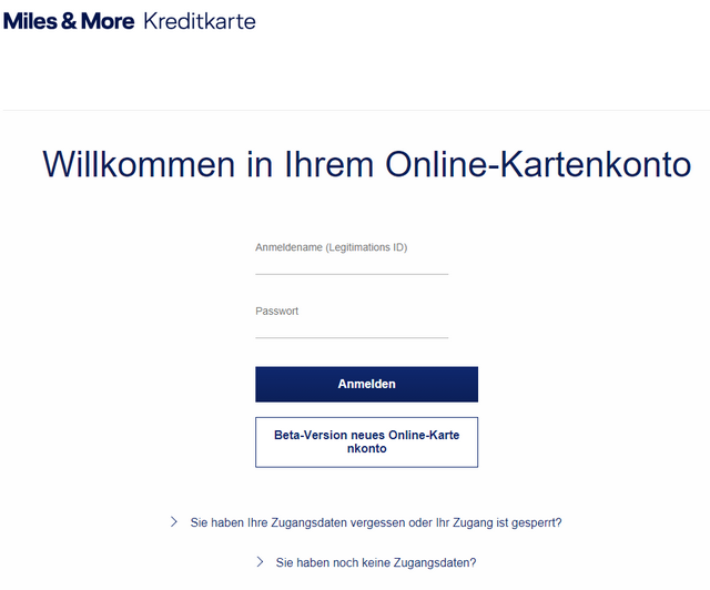 Miles & More Phishing-Seite