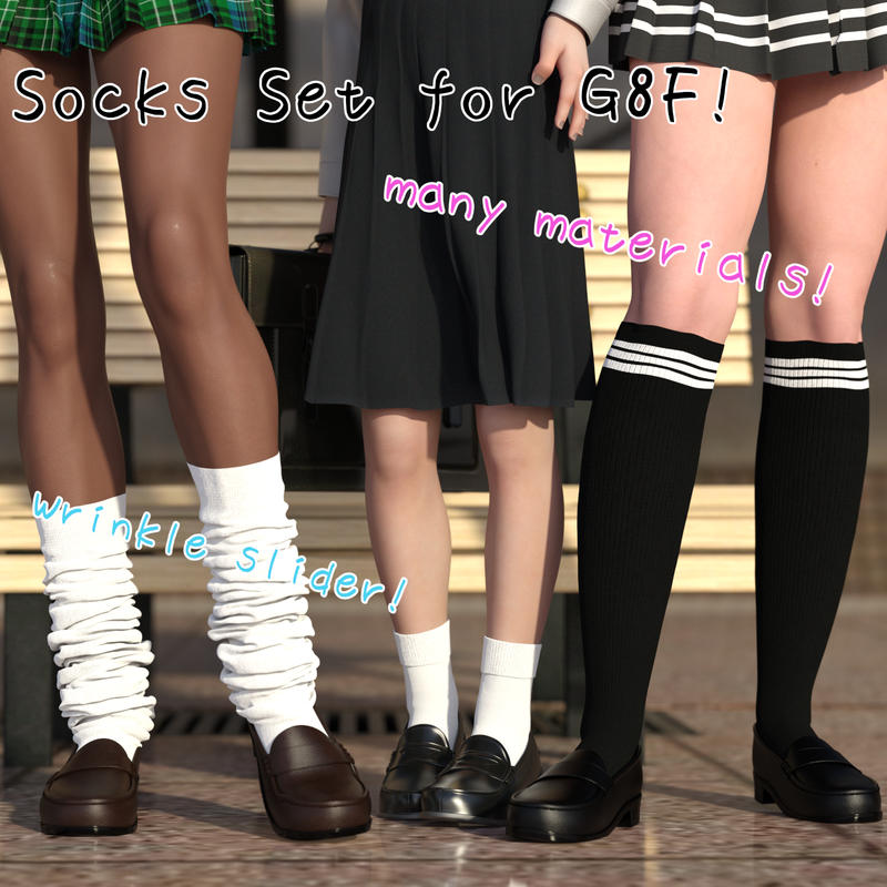 Cute Socks Set for G8F Cute Socks Set for G8F