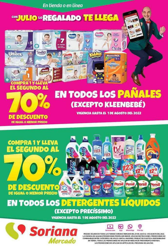 Soriana Mercado y Express [Julio Regalado 2022]: 10° y Último Folleto de Ofertas Semanal del Viernes 29 de Julio al Jueves 4 de Agosto 
