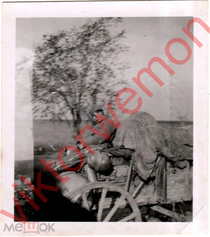 Немецкий-солдат-Повозка-Спит-Снабжение