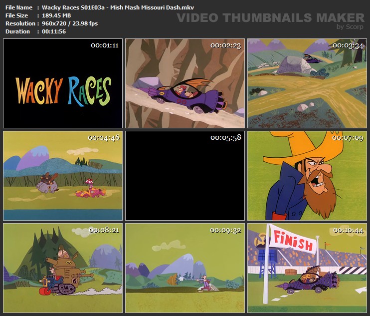 Wacky Races S01E03a - Mish Mash Missouri Dash.mkv