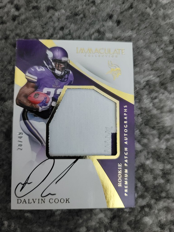 DalvinCook2017ImmaculateCollectionRCPatchAuto28of49