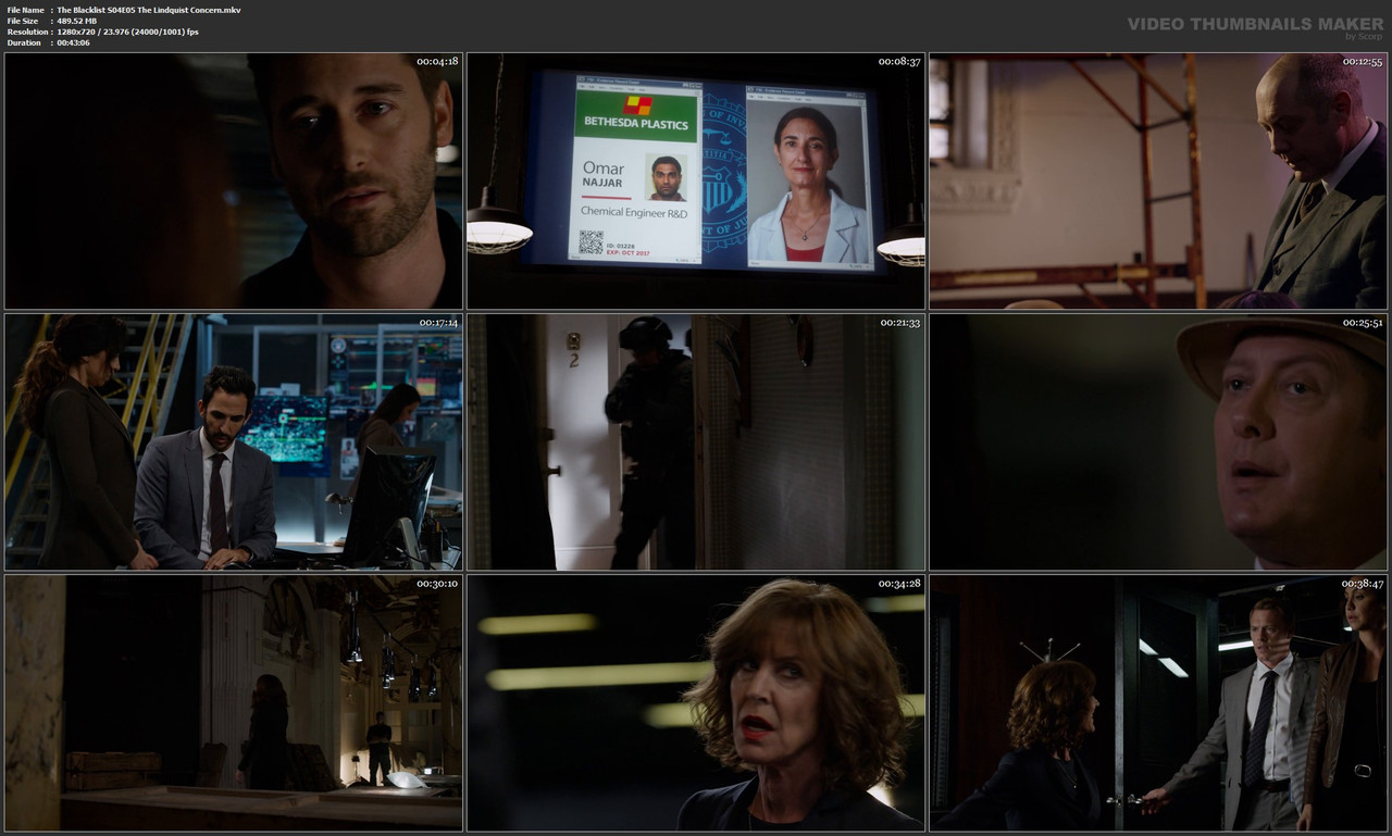 The Blacklist S04E05 The Lindquist Concern.mkv