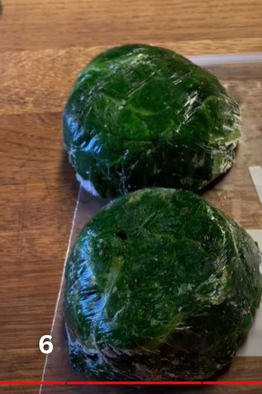 Wrap the spinach in plastic 