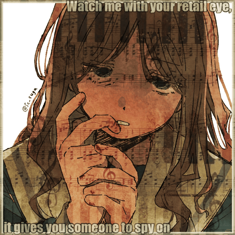 ID: 7417978387 on XHS, the text says "Watch me with your retail eyes, it gives you something to spy on."