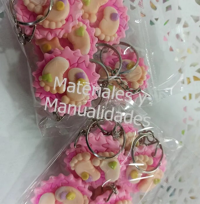 Molde en silicona pies huellas bebe para recordatorios de nacimientos baby shower