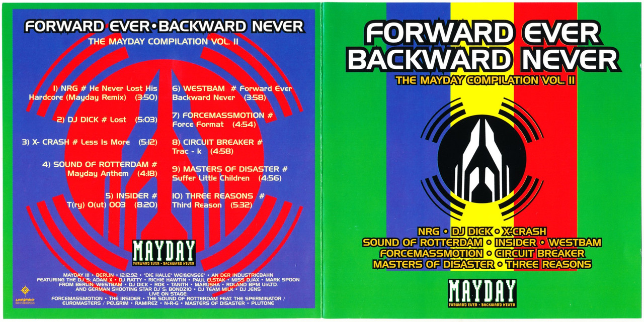 27/10/2023 - VA - Forward Ever - Backward Never - The Mayday Compilation Vol. II [517 696-2]  1992  Front