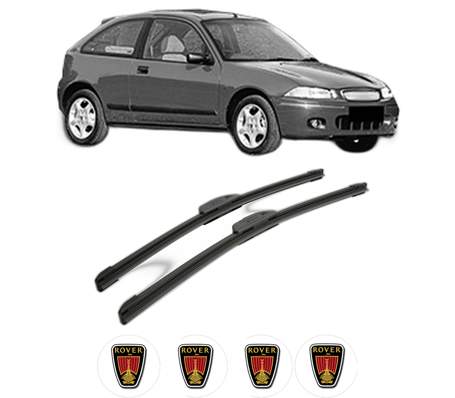 Set stergatoare auto ROVER 200 II Hatchback (XW) din 1989-1993, pentru parbriz auto, 2 bucati, Bosch Aerotwin Retrofit, din cauciuc siliconat rezistent, 4 Stickere Auto ROVER