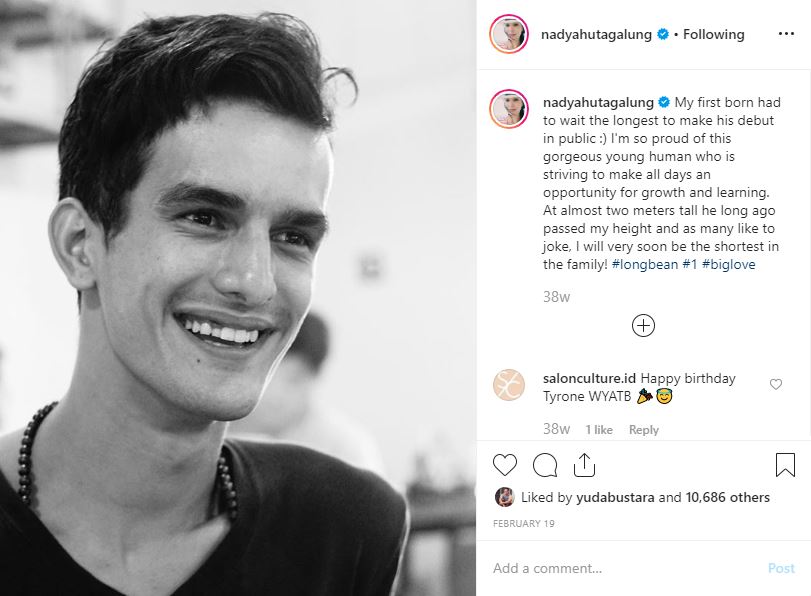 Putra sulung Nadya Hutagalung