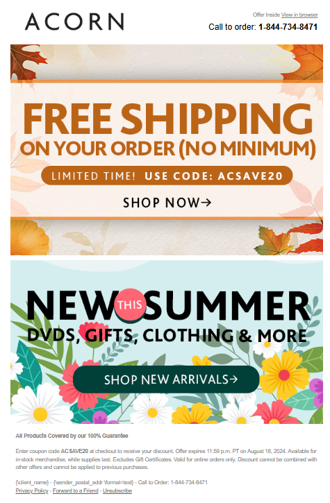 Acorn email