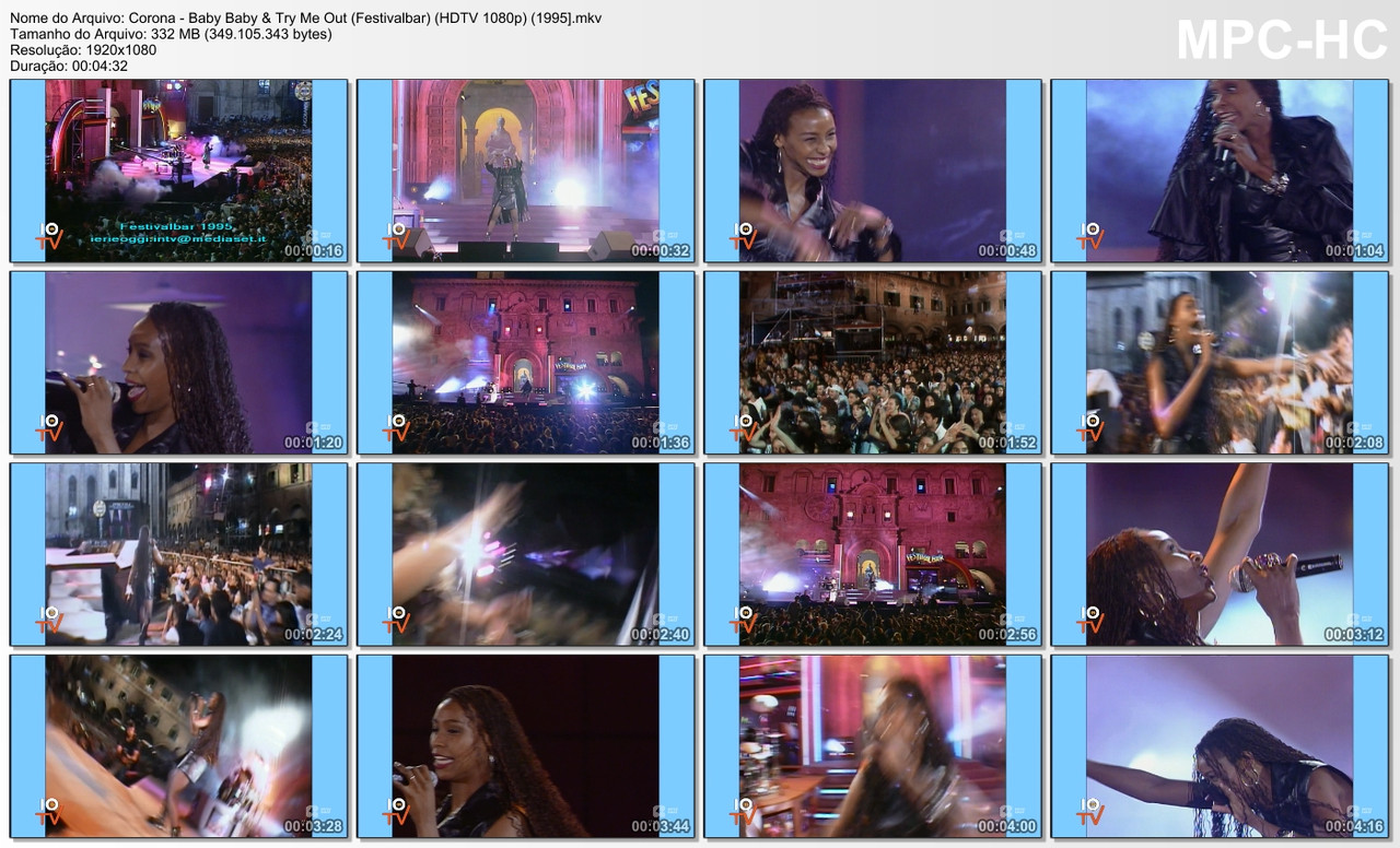 Corona - Baby Baby & Try Me Out (Festivalbar) (HDTV 1080p) [04.09.1995]