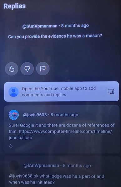 Can you provide evidence JBN was a Mason