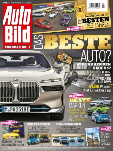 Cover: Auto Bild Magazin No 45 vom 10  November 2022