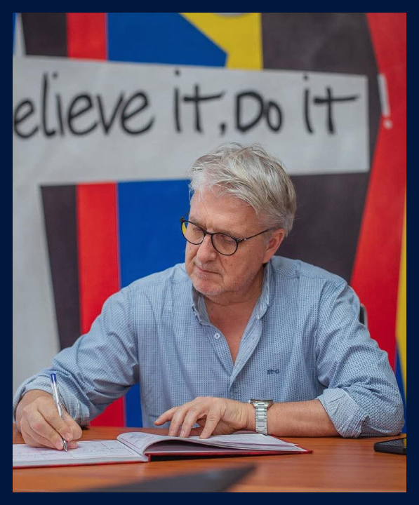 Marc Delvaux, Co-Founder of MADEHub, professional headshot in modern office