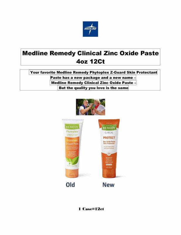 Medline Remedy Clinical Zinc Oxide Paste 4oz 12Ct MSC092544