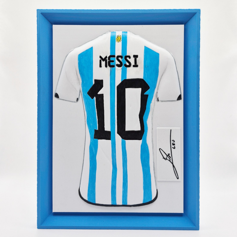 Quadro Messi Maglia Argentina N. 10 3D