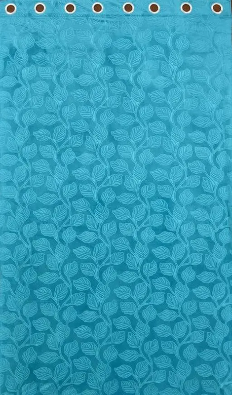 LEAF VELVET CURTAINS SET OF 1 Color 5 (R705)