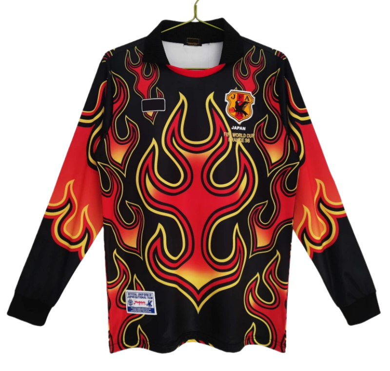 Camiseta de Portero Retro Japón 1998 Manga Larga Versión Fan