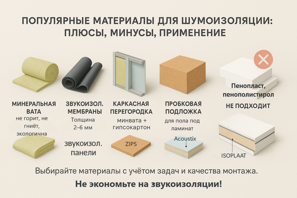 Какие материалы реально работают: разбор популярных вариантов