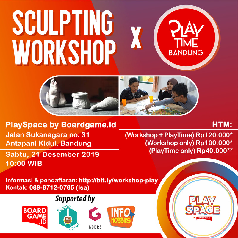 Sculpting workshop poster