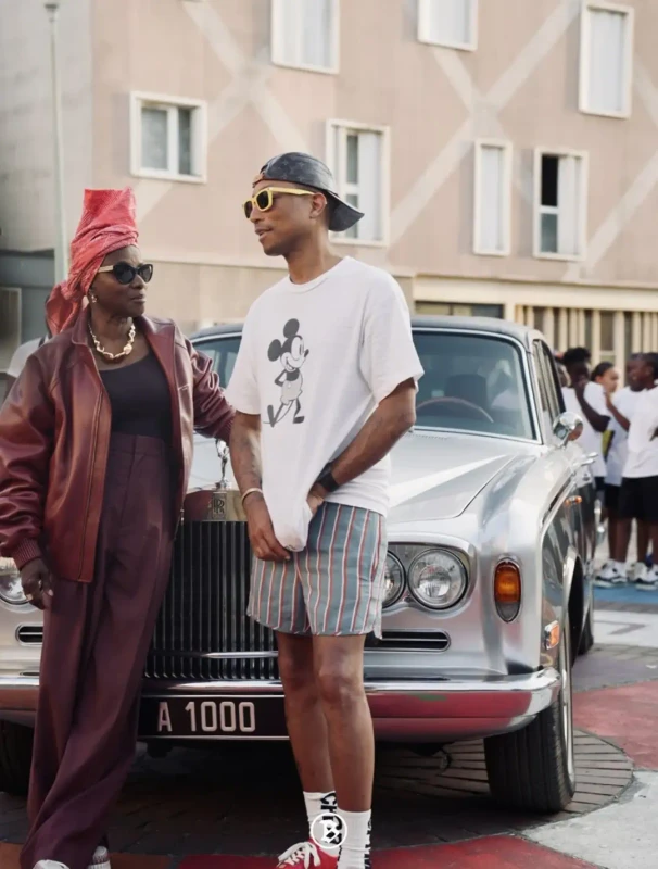 Angelique Kidjo, Pharrell & Quavo On Set Of “Bando” [Video]