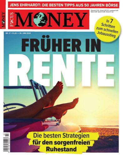 Cover: Focus Money Finanzmagazin No 27 vom 26  Juni 2024
